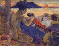 Gauguin Paul Canoe Tahitian Family Te vaa  - Hermitage